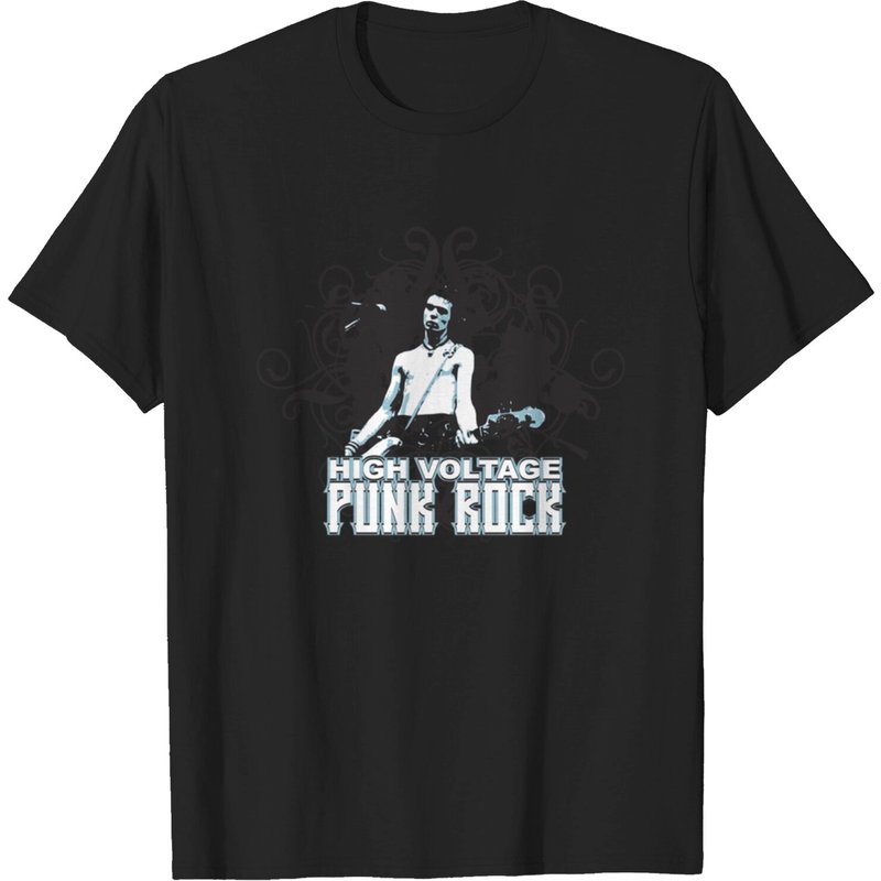 T-shirt Punk Rock pour Hommes - Design Haute Tension — T-shirts pour hommes
