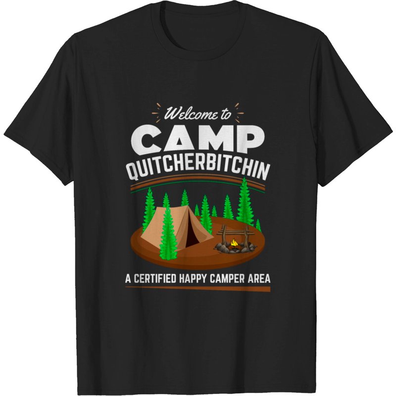 T-shirt pour hommes Welcome to Camp Quitcherbitchin — T-shirts pour hommes