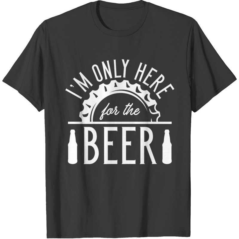 T-shirt Je suis ici seulement pour la bière pour hommes — T-shirts pour hommes