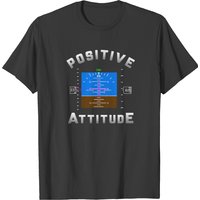 Positive Attitude Aviation Pilot Primary Flight T-shirt for Men