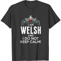 T-shirt Im Welsh I Don't Keep Calm pour hommes en noir — T-shirts pour hommes