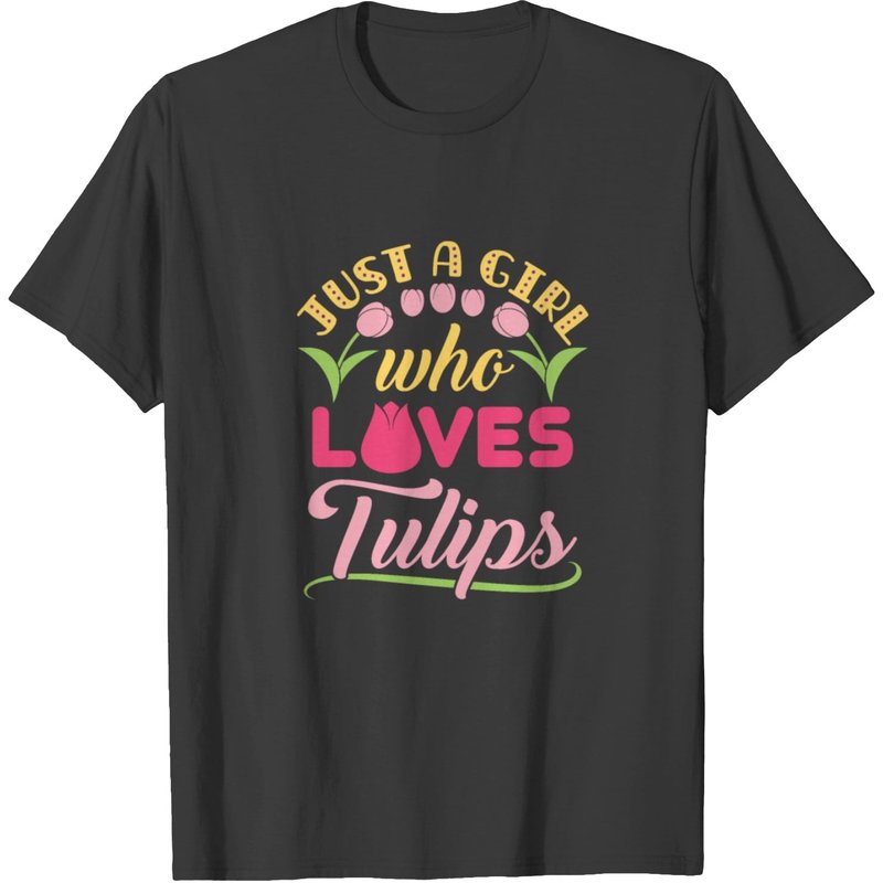 Juste une fille qui aime les tulipes T-shirt pour hommes — T-shirts pour hommes