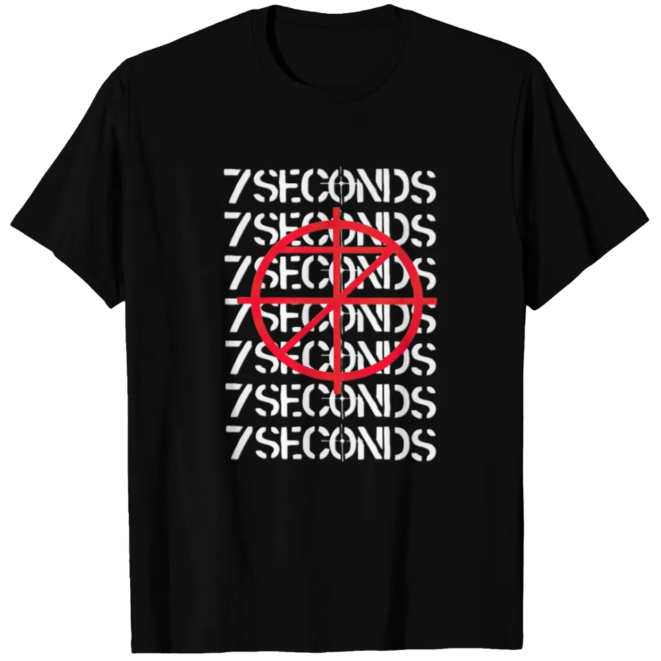 7 Seconds Scope Logo T-shirt for Men in Black — Mens T Shirts