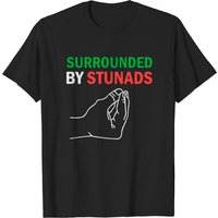T-shirt Surrounded By Stunads avec expressions italiennes amusantes pour hommes — T-shirts pour hommes