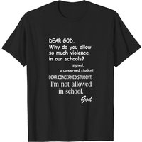 T-shirt Homme "Cher Dieu, Pourquoi Permets-Tu Tant de Violence
