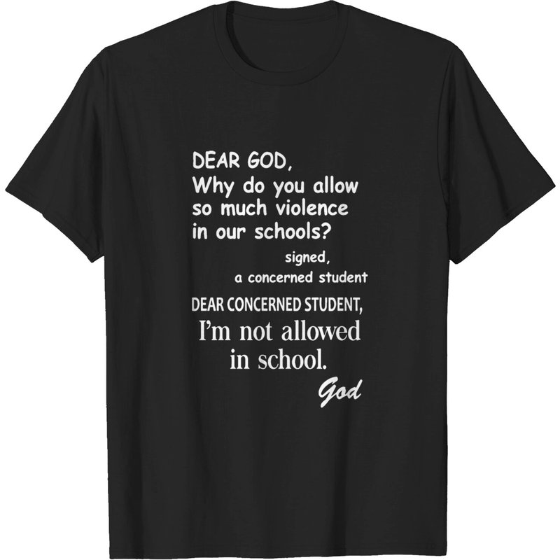 T-shirt Homme "Cher Dieu, Pourquoi Permets-Tu Tant de Violence — T-shirts pour hommes