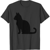 Cat Sitting Silhouette T-Shirt