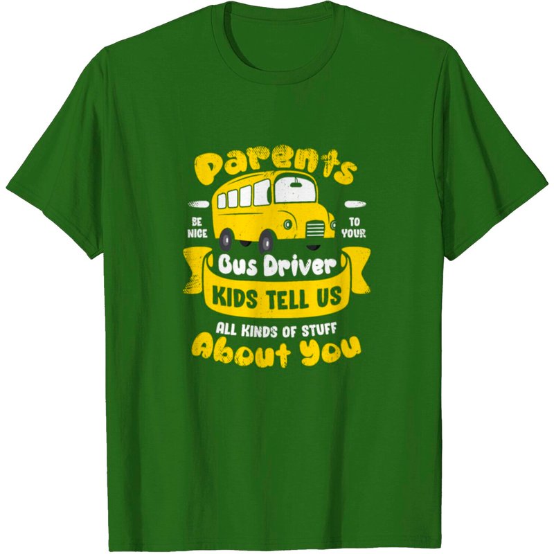 Funny School Bus Driver Operator T-Shirt for Men