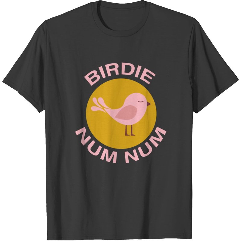 Birdie Num Num Men's T-Shirt in Black