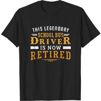 T-shirt pour hommes : Ce conducteur d'autobus scolaire légendaire est maintenant à la retraite — T-shirts pour hommes