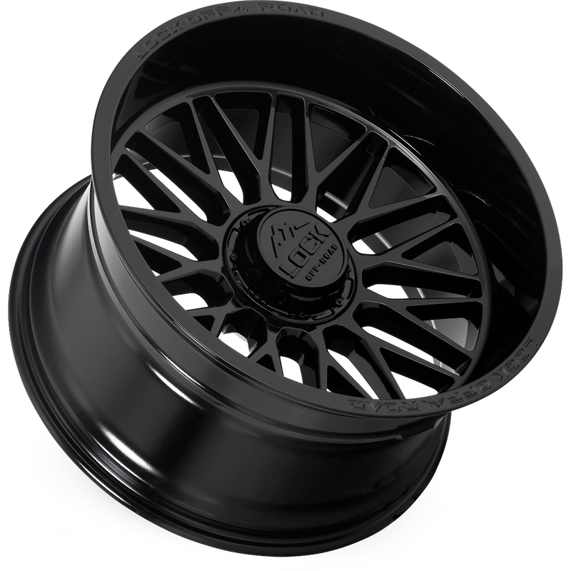 Lock Extreme Apex Gloss Black Wheels - 20x10 - 8x165.1 -18 Offset — Wheels & Rims