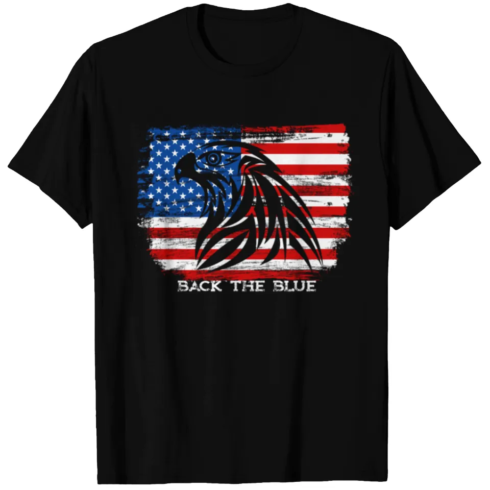 T-shirt de soutien aux policiers Back The Blue pour hommes — T-shirts pour hommes