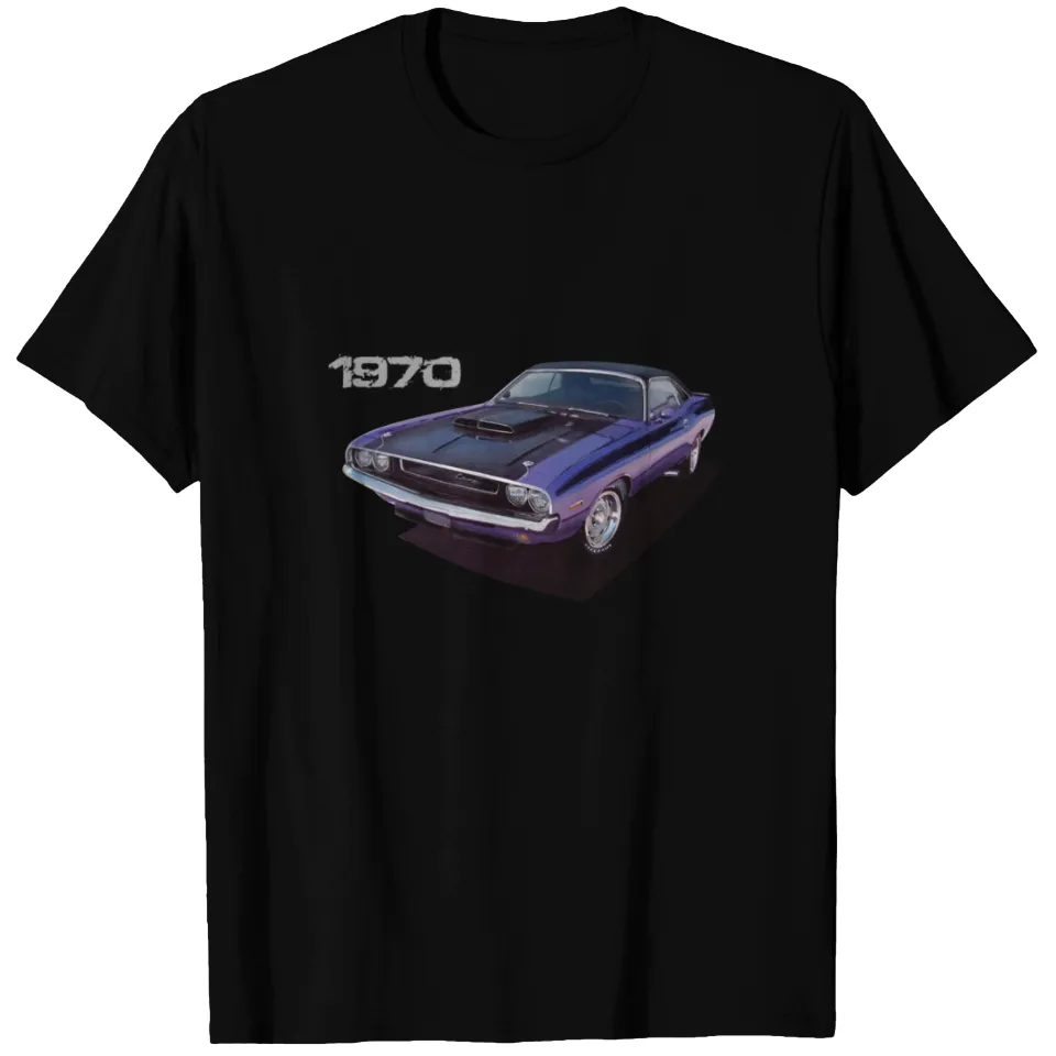 70 Challenger Purple T-Shirt for Men — Mens T Shirts