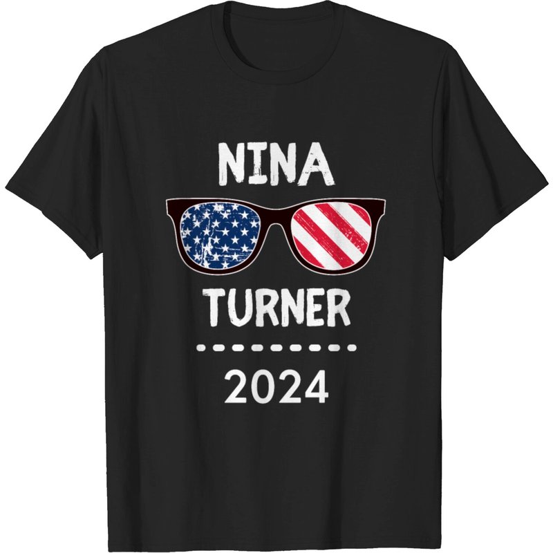 T-shirt pour hommes Nina Turner 2024 en noir — T-shirts pour hommes