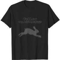 T-shirt Ascii Art Code Lapin Suivez Le Lapin Blanc pour Hommes — T-shirts pour hommes