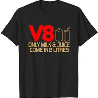 T-shirt pour hommes V8 - Seulement du lait et du jus en 2 litres — T-shirts pour hommes