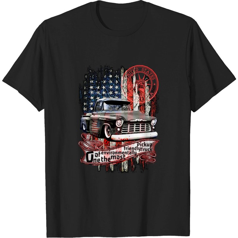 T-shirt V8 American Vintage Pickup Truck pour hommes — T-shirts pour hommes
