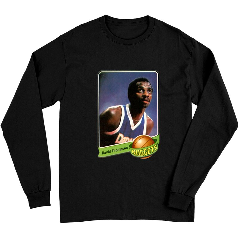 T-shirt à manches longues David Nuggets Thompson Basketball — T-shirts pour hommes