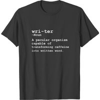 Writer Dictionary T-Shirt for Men - Black