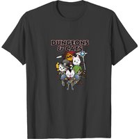 T-shirt RPG 'Dungeons & Cats' pour les gamers avec un chat — T-shirts pour hommes