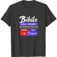 Bible Kill Count T-shirt for Men - Not Including The Flood