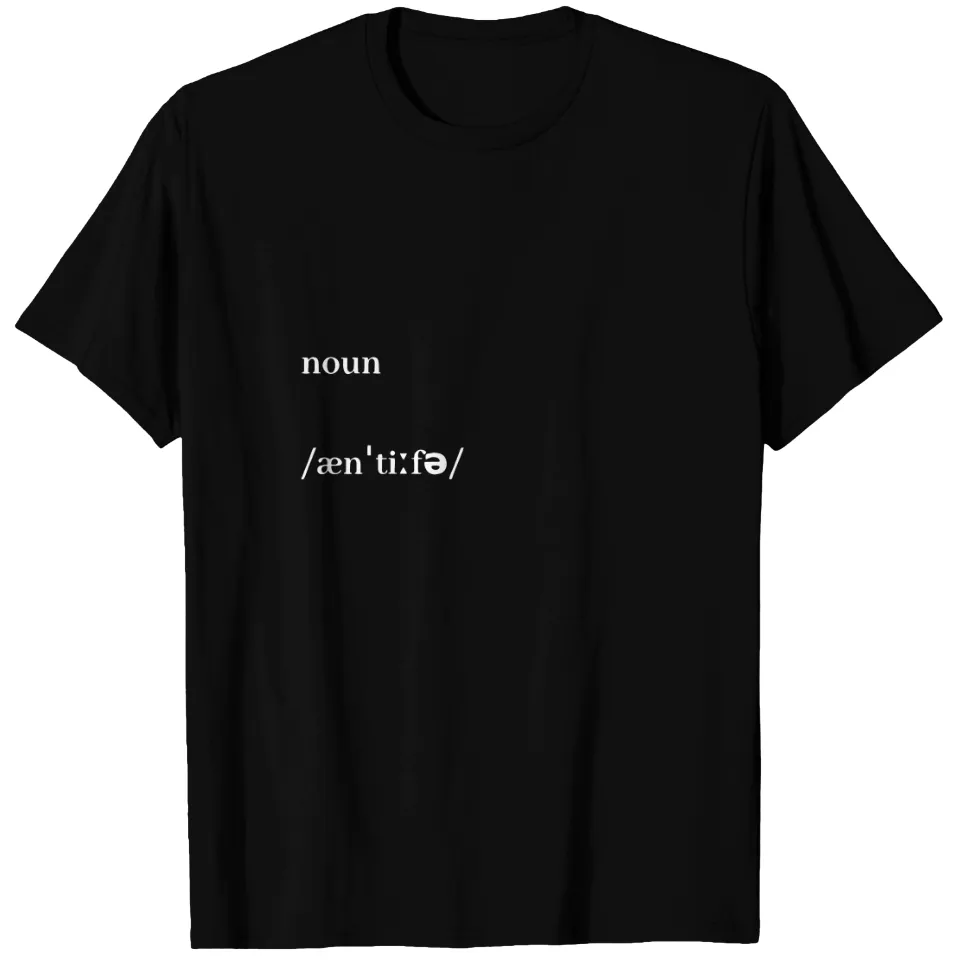 Antifa T-Shirt for Men - Black — Mens T Shirts