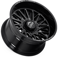 Lock Extreme Bandit Gloss Black Milled Wheels - 20x10 -5x127 -18 Offset