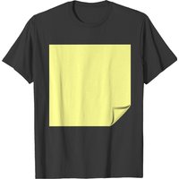 T-shirt plié jaune Sticky Note pour hommes — T-shirts pour hommes