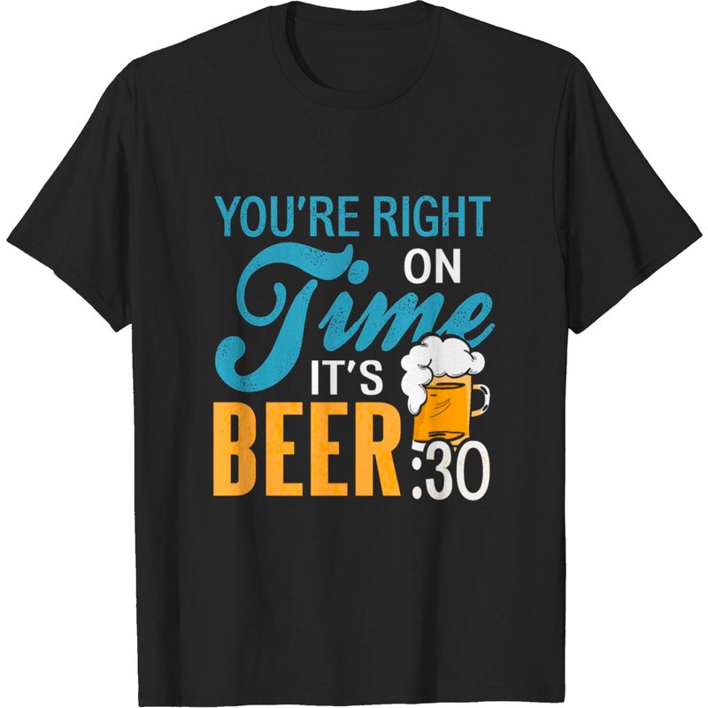 T-shirt Bartender Beer 30 pour hommes en noir — T-shirts pour hommes