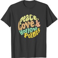 T-shirt Peace Love And Hollow Points pour hommes
