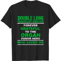 T-shirt G Survivant d'une Double Greffe Pulmonaire pour Hommes