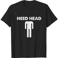 Need Head Men's T-Shirt in Black — Mens T Shirts