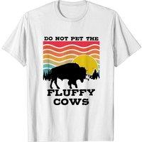 T-shirt Bison, T-shirt Buffalo, Ne pas caresser les vaches duveteuses, Unisexe — T-shirts pour hommes