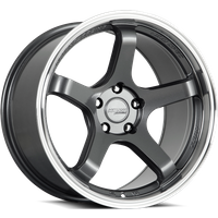 Jantes Katana Racing HR05 Gunmetal Brillant Bord Mat 18x8.5 — Roues et jantes