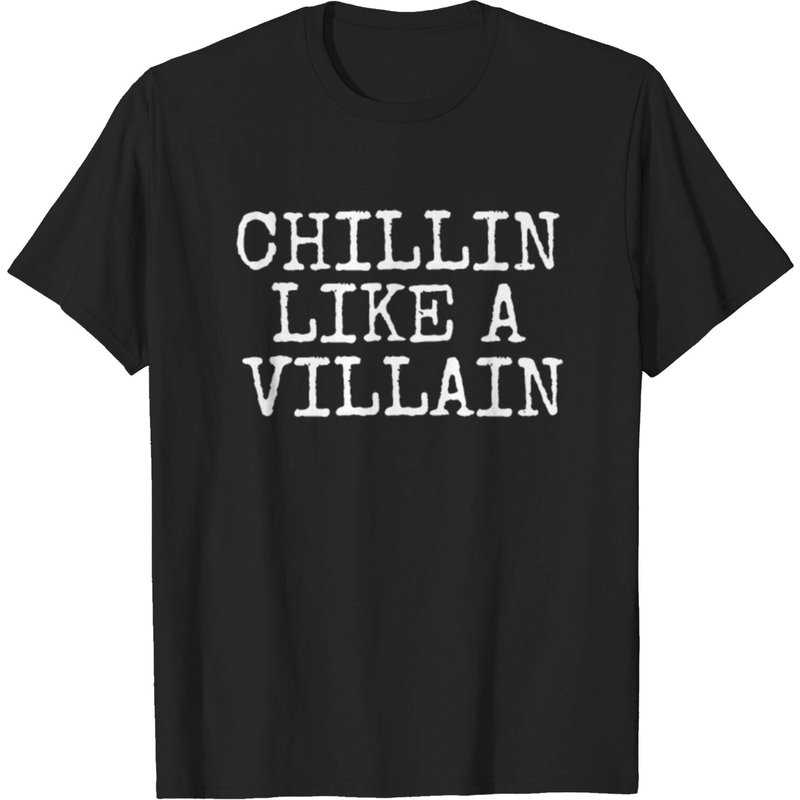 Chillin Like A Villain Vintage Distressed T-Shirt for Men
