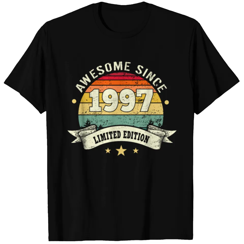 Awesome Since 1997 Men's T-Shirt in Black — Mens T Shirts