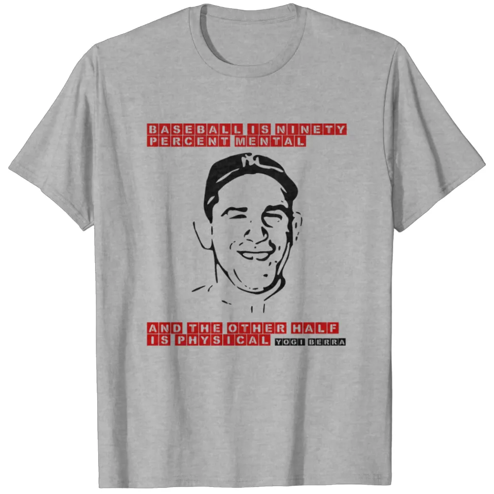 T-shirt Yogi Berra Baseball est à 90 % mental pour hommes — T-shirts pour hommes