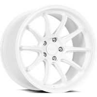 Katana Racing HR06 Gloss White 18x8.5 Rims 5x120 Bolt Pattern — Wheels & Rims
