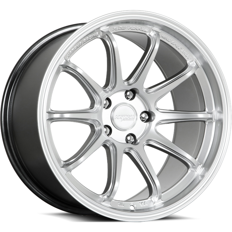 Katana Racing HR06 Hyper Silver Wheels - 18x8.5 - 5x120 - 35 Offset — Wheels & Rims