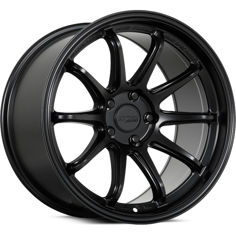 Katana Racing HR06 Matte Black Wheels - 18x8.5 - 5x120 - 35 Offset — Wheels & Rims