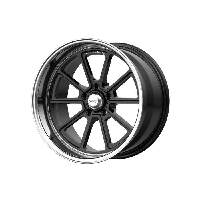 American Racing Vintage VN510 Draft Gloss Black Wheels 18X10 12mm Offset 5X127 BP — Wheels & Rims
