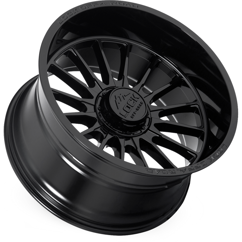 Lock Extreme Striker Gloss Black Wheels - 20x10 - 5x127 -18 Offset — Wheels & Rims