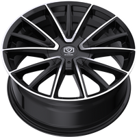 Jantes Edge Wheels 353MB Noir Brillant Usiné 20x8.5 5x108
