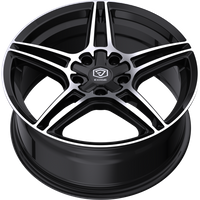 Jantes Edge Wheels 354MB Noir Brillant Usiné 20x8.5 5x108 — Roues et jantes