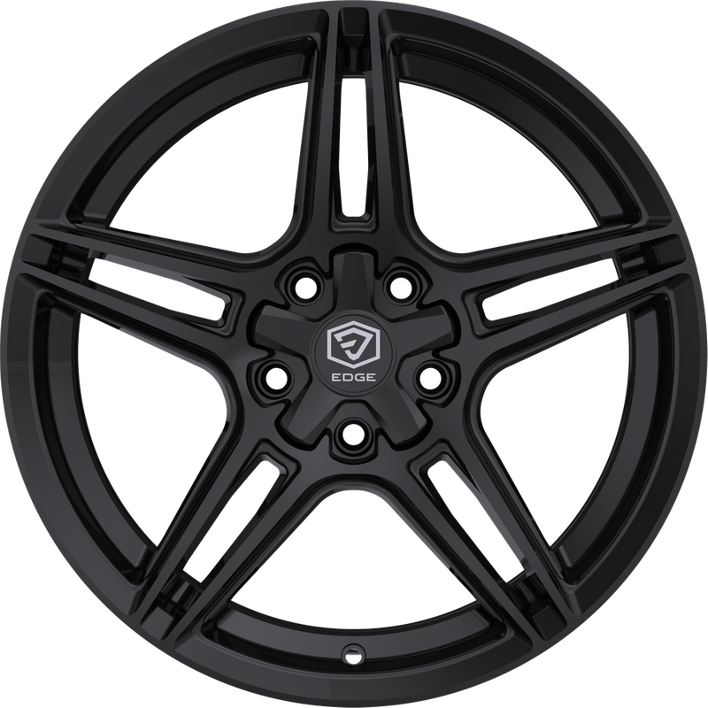 Edge Wheels 354B Gloss Black 16x7.5 Rims 5x100 Bolt Pattern — Wheels & Rims