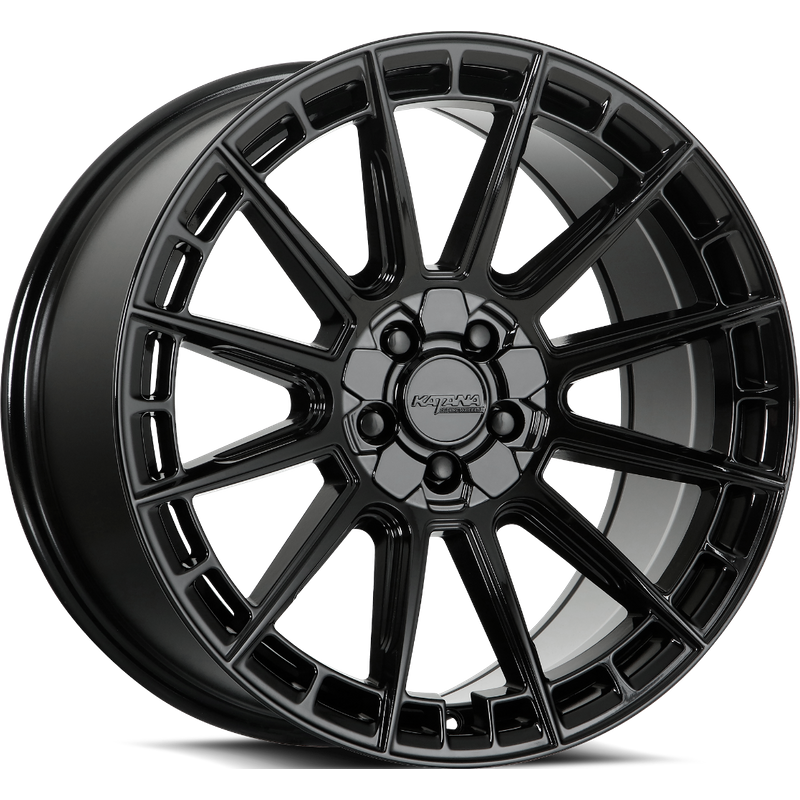 Katana Racing KR11 Gloss Black Wheels - 17x7.5 - 5x100 - 40 Offset — Wheels & Rims