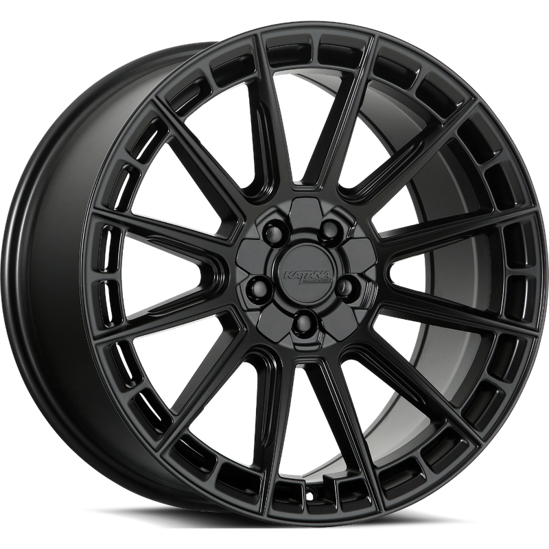 Katana Racing KR11 Matte Black Wheels - 17x7.5 - 5x100 - 40 Offset — Wheels & Rims