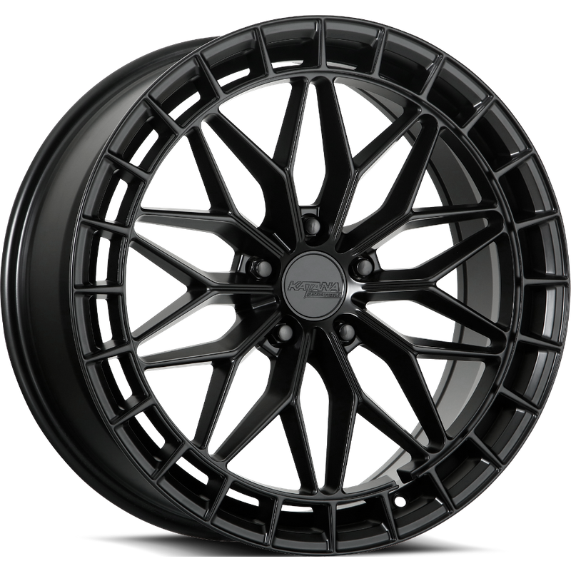 Katana Racing KR12 Matte Black Wheel - 17x7.5 - 5x120 - 40 Offset — Wheels & Rims