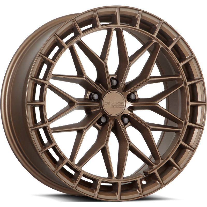 Katana Racing KR12 Matte Bronze Wheels - 17x7.5 - 5x120 Bolt Pattern — Wheels & Rims