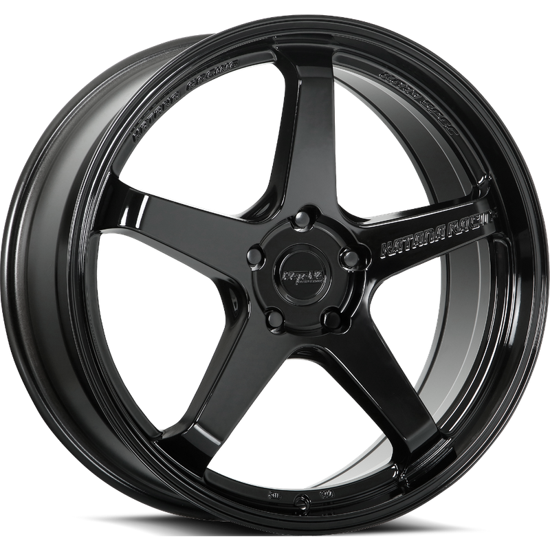 Katana Racing KR13 Gloss Black Wheels - 17x7.5 - 5x100 - 40 Offset — Wheels & Rims